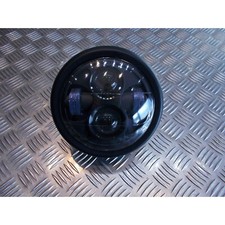 phare metal noir universel double full led moto bobber custom chopper cafe racer