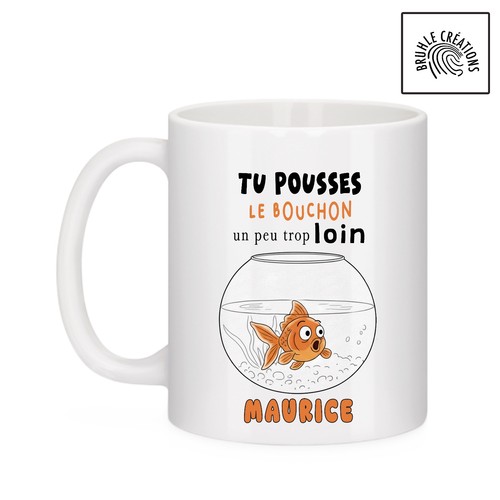 Mug humour poisson rouge - poisson, tu