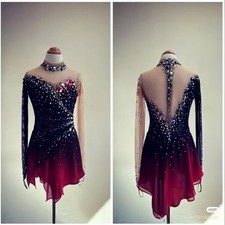 ice figure skating competition dress Gymnastics costume dance Dress dyeing