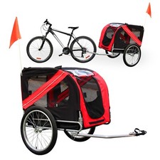 Remorque de vélo pour chien Poussette Attelage Transport Moustiquaire