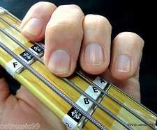 Guitare Basse Manche de Note Etiquettes Frettes AUTOCOLLANTS + En-ligne Lessons