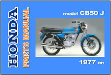 HONDA Parts Manual CB50J CB50 1977 1978 1979 1980 1981 1982 Spares Catalog List
