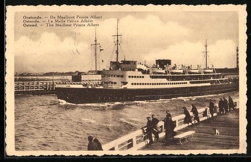 Carte postale ostende - carte, la