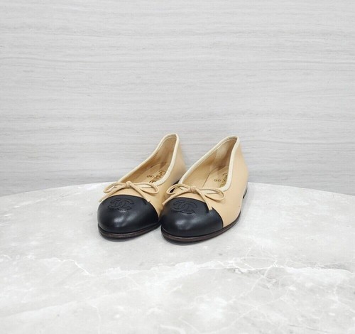 Chanel ballerines cuir - chanel, en