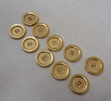 Lot de 10 Boutons vintage en métal - Mercerie vintage