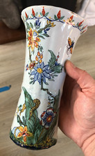 Ancien Vase Cornet Faïence