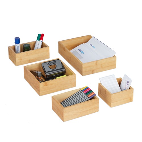 Caisse rangement bambou