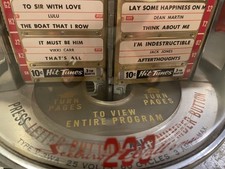 SEEBURG JUKEBOX WALLBOX 200 EXCELLENT CONDITION