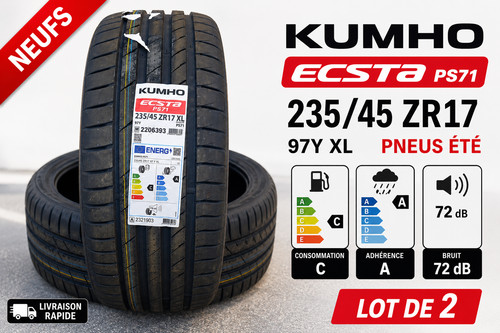 Pneus kumho ecsta ps71 - 2x,