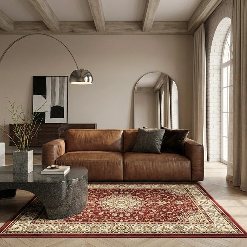Tapis salon rouge persan - salon,