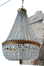 ancien lustre à pampilles