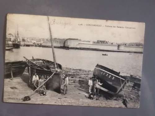 Cpa concarneau toilette - concarneau,
