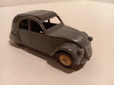 Dinky Toys 24T F Citroen 2CV grey black hood 1/43 restored