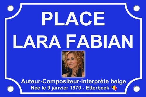 Lara fabian 30x20cm aluminium - fabian,