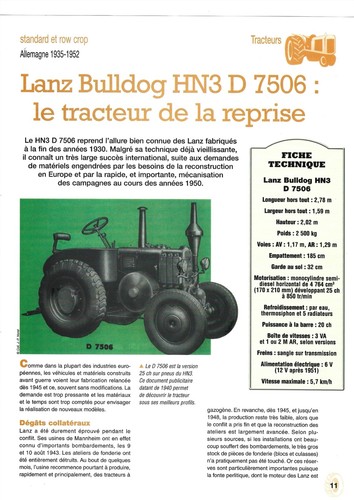 Tracteur lanz bulldog - tracteur, hn3