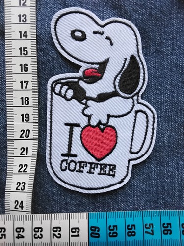 écusson snoopy i - ​☕, love