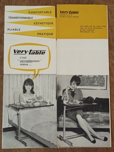 Dépliant publicité table - dépliant,