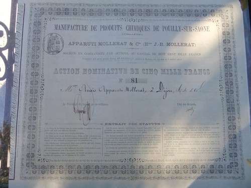Action titre ancien - ancien, de