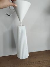 Ikea Vintage Collection Design 365 Tapered Lunta Pleated Glass Opaline Pendant