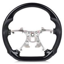  Glossy Black Steering Wheel For Chevrolet Silverado Suburban Tahoe 2007-2013