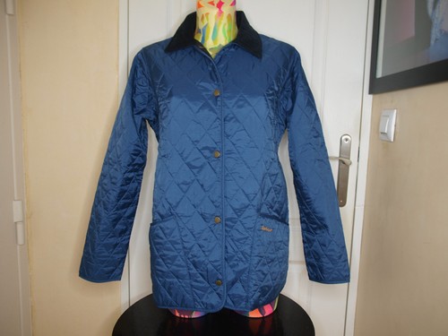 Veste bleu matelasse - veste,