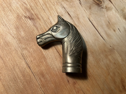 Bronze horse head - head, knob