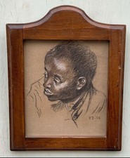 Tableau ancien portrait de