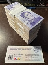 Venezuela 500,000 Bolívares Soberanos x100 Banknotes  2020 Circulated  COA.