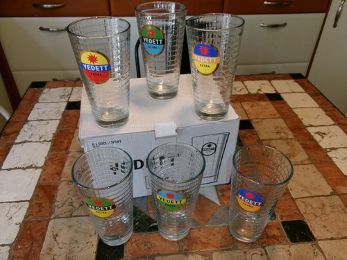 Carton verres vedett - 6, 50cl