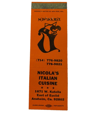 NICOLA'S ITALIAN CUISINE