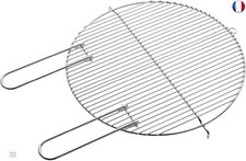 Barbecook grille de barbecue ronde 43cm, grille pour barbecue au charbon