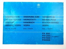 Workshop Manual Piaggio Vespa PX80E PX125E 150E 200E Workshop Manual
