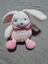DOUDOU LAPIN CMP BOULE ROSE FLEUR 15 CM 
