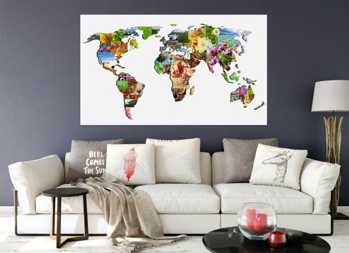 Tableau floral b438 carte - 3d,