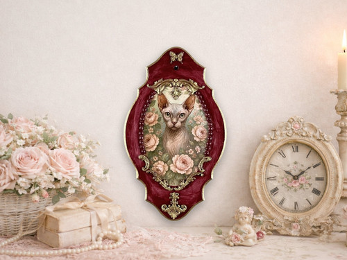 Regal sphynx cat plaque - regal,