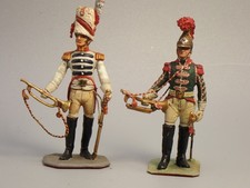 LEAD ARTISTS FIGURINES SIGNED DEBERSI 2 SOLDIERS EMPIRE LOT 2