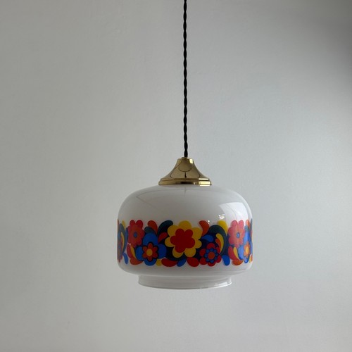 Ancienne suspension opaline - suspension,