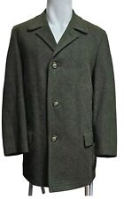STEINBOCK TYROL AUSTRIA HIMALAYA LODEN MENS WOOL COAT GREEN With Pockets