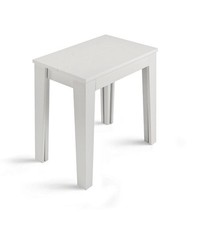 Table À Manger Console Extensible Design Moderne Blanc Rectangulaire CIC-775