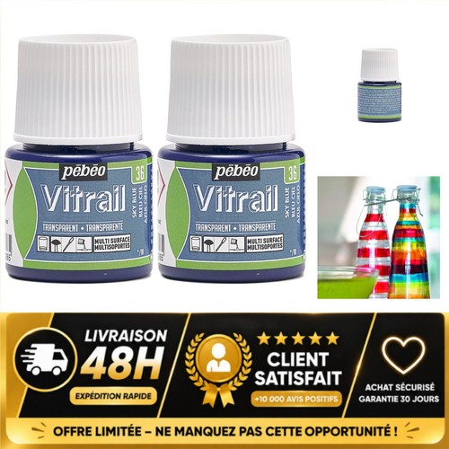 Pebeo vitrail bleu - bleu, ml