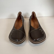 Sergio Tomani Leather Slip-On Shoes Chocolate Brown EU 39-40 US 9-9.5