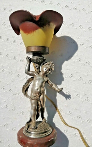 Ancienne petite lampe angelot - petite,