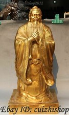 China Bronze Stand Confucianism Confucius Confucian Confucius Educator statues