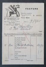 Invoice 1965 UN FEU D HELLO FUEL ESSO FAUCET illustrated header 50