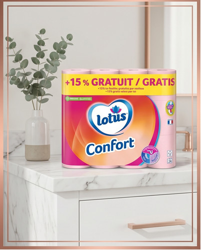 Porte papier toilette - porte, lotus