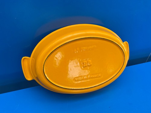 Creuset plat fonte - plat, ovale