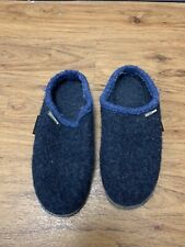 Giesswein Wool Slippers Unisex Size 39  Blue Slip On Clogs Slipper Austria