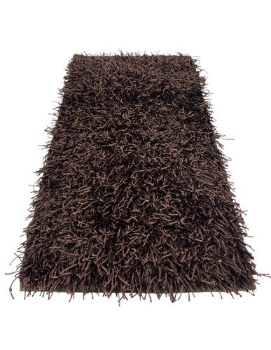Tapis shaggy marron - tapis,