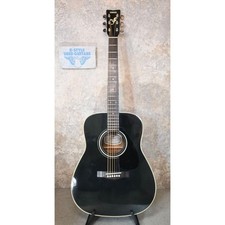 Guitare acoustique Yamaha FG-412BL noire vintage modèle Japon