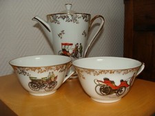 Old Cars / Central Porcelain Coffee Set